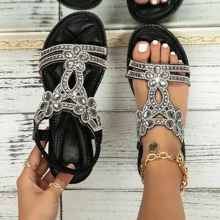 Women's Comfort Classic Wedge Bowtie Slide Sandals