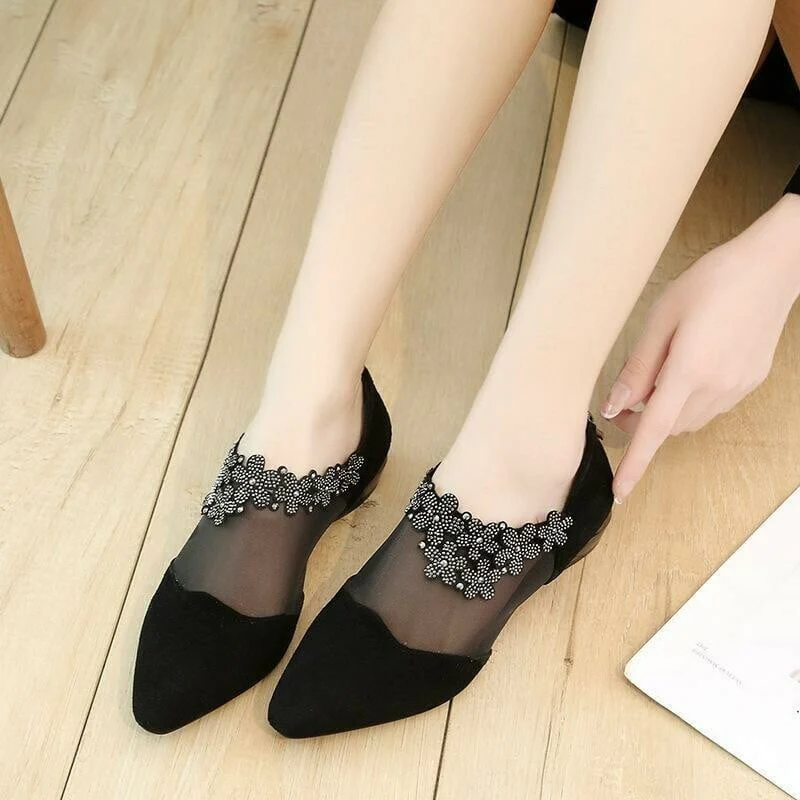 Women's comfortable zippered sexy shoes