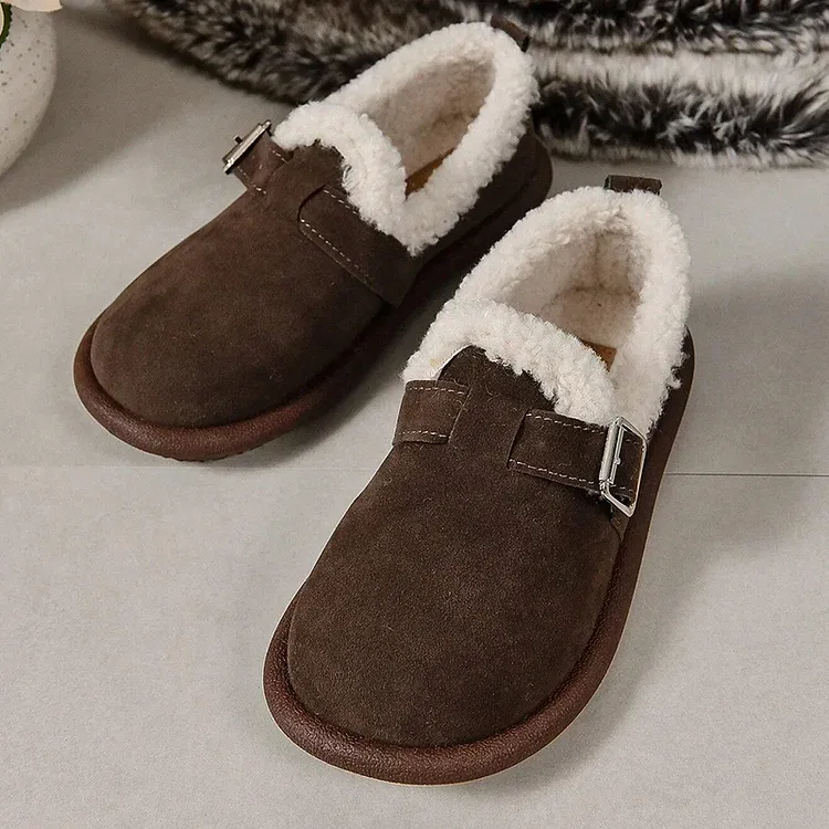 Women's Winter Warm Side Zipper Ankle Boots