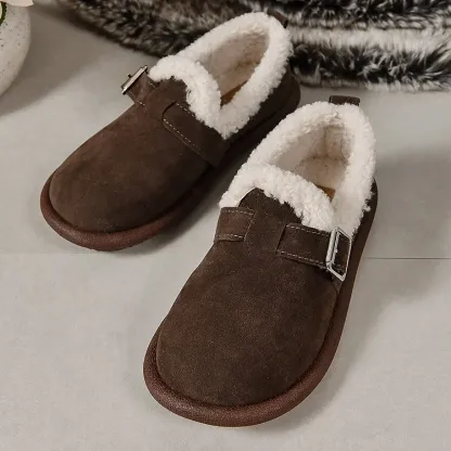 Women's Winter Warm Side Zipper Ankle Boots