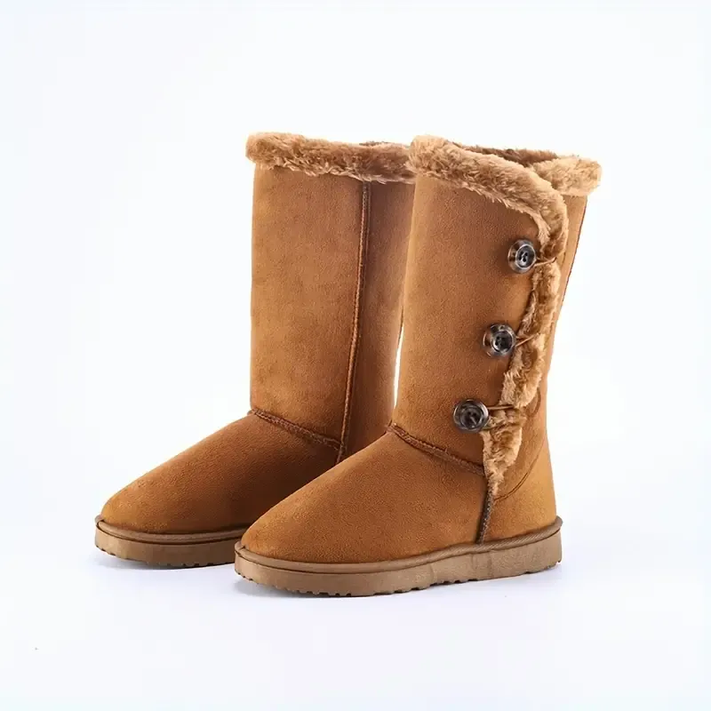 Women's Plush Mid Calf Boots