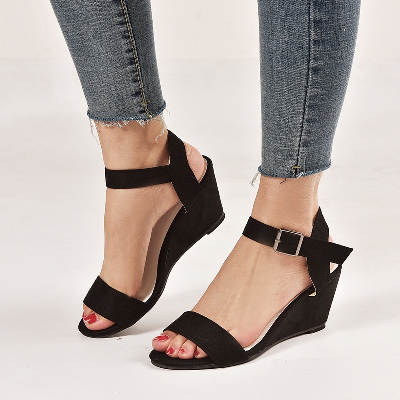Women's Comfort Classic Wedge Bowtie Slide Sandals