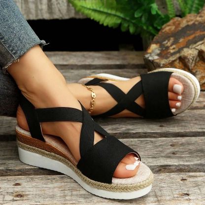 Women's Chunky Platform Classic Flat Bottom Slope Heel Sandals