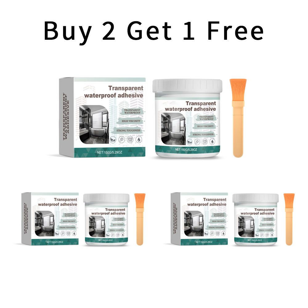 Multifunctional transparent waterproof adhesive