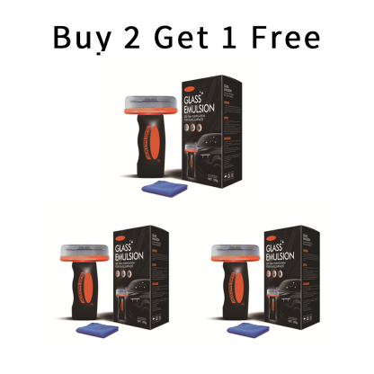 Car glass cleaning brush for removing oil film