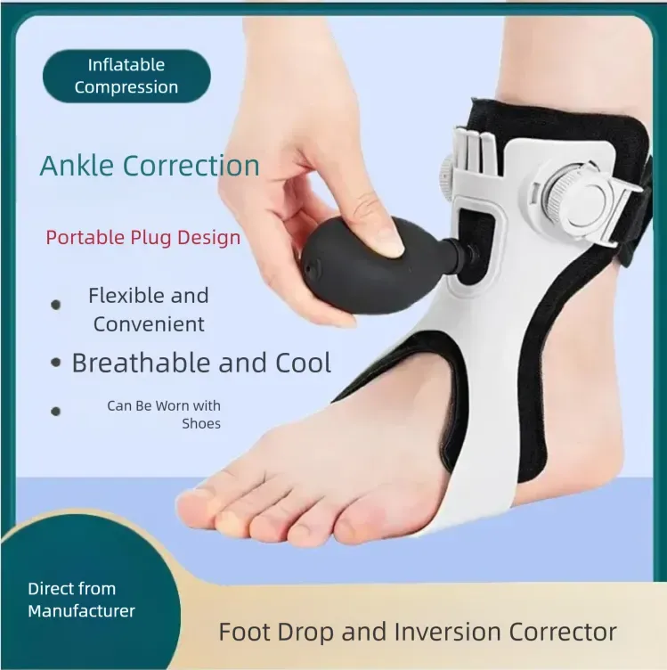 Foot drooping and inversion orthosis