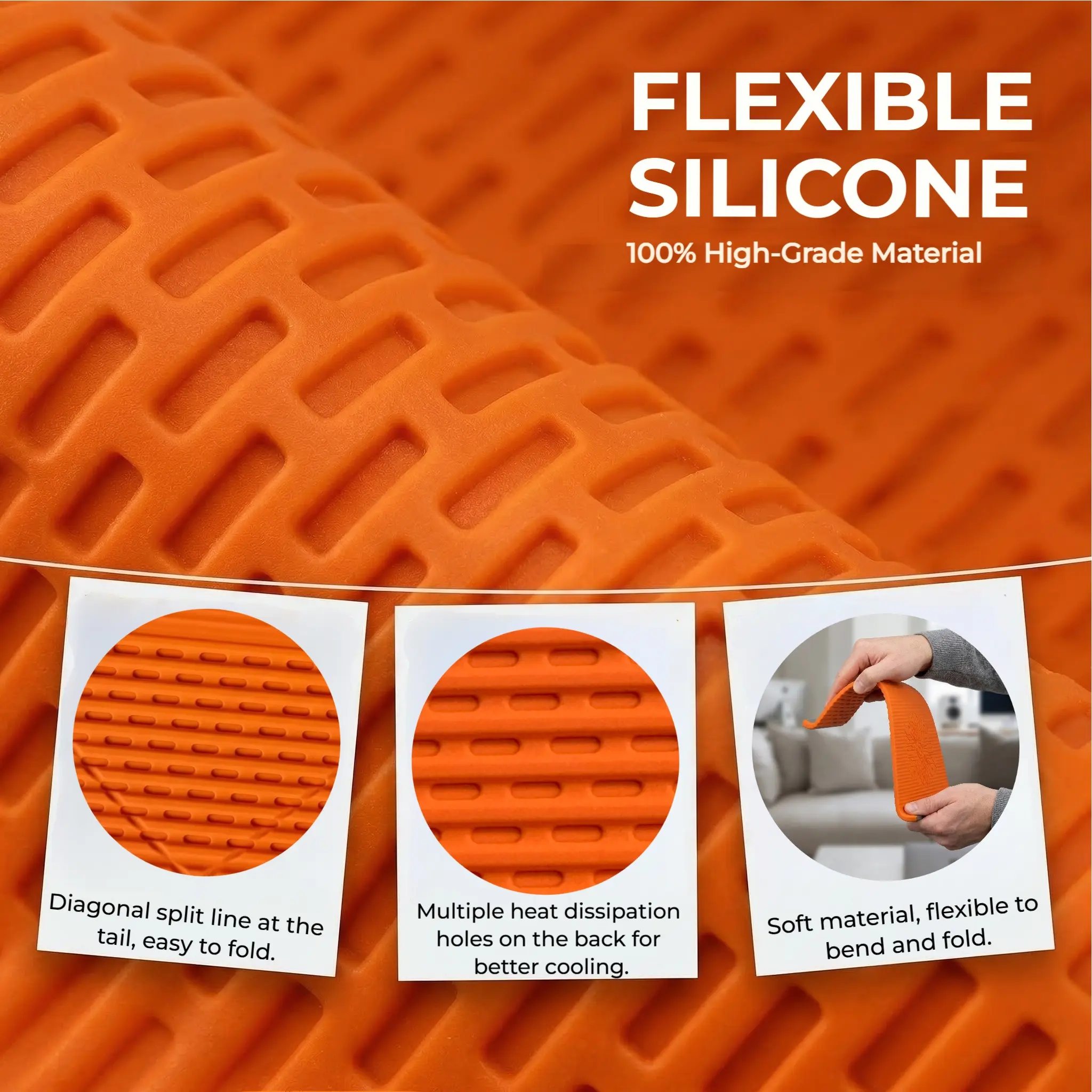 Flexible Silicone Aluminum Phone holder stand