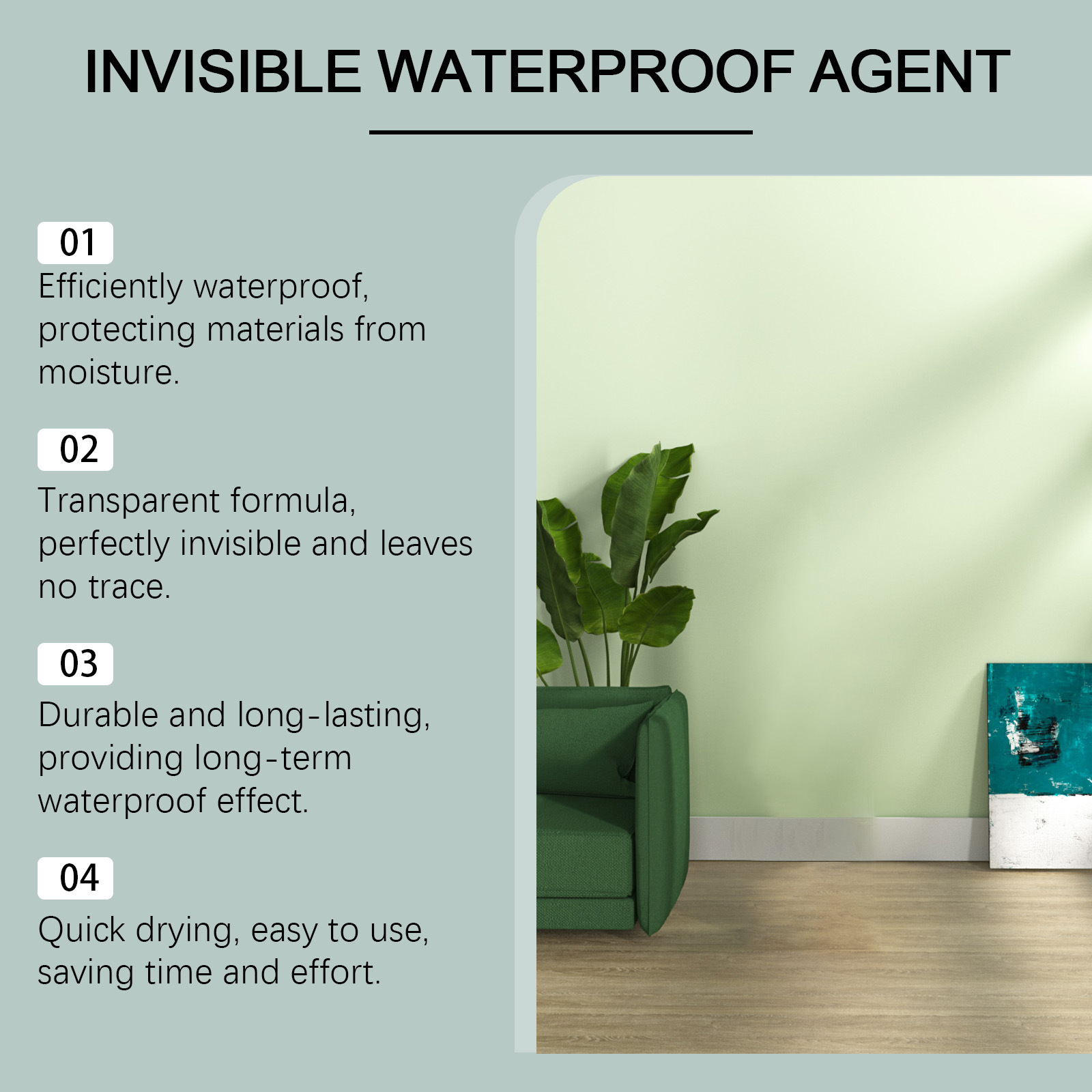 Multifunctional transparent waterproof adhesive