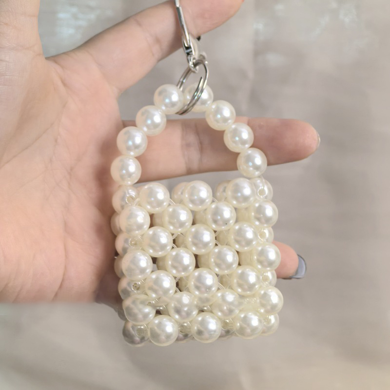 Handmade pearl keychain