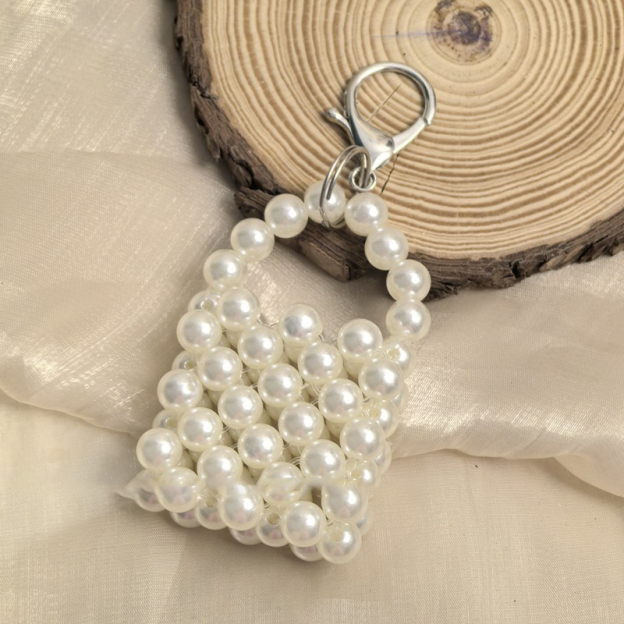 Handmade pearl keychain