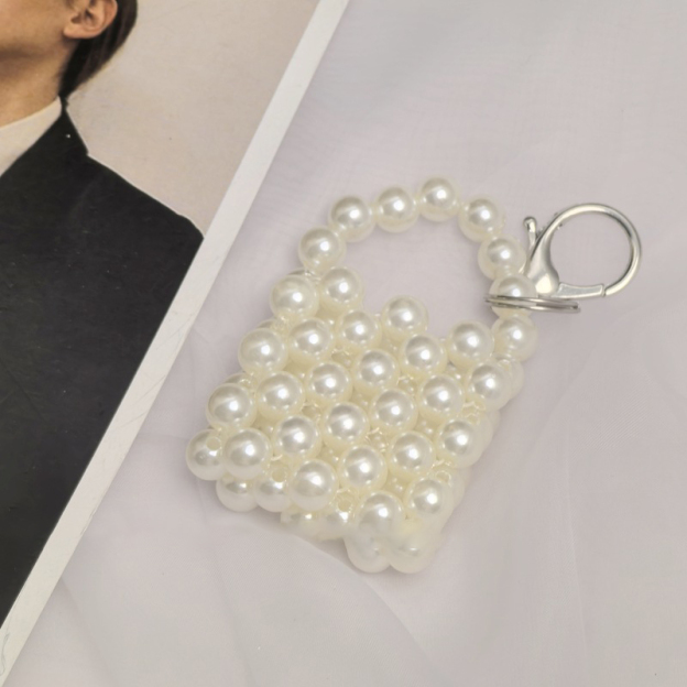 Handmade pearl keychain
