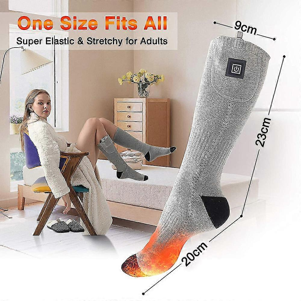Electric foot heating socks