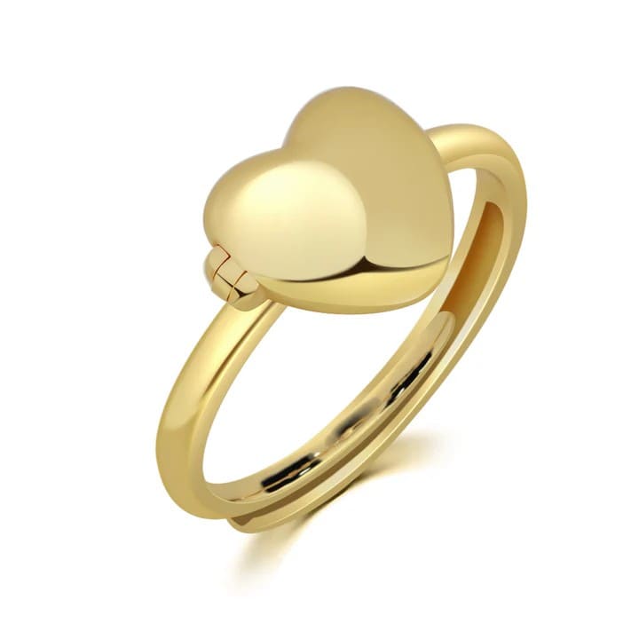 Custom-made luxury heart ring
