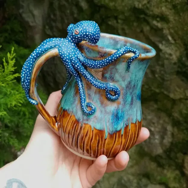 🔥LAST DAY - 🐙Handmade Octopus Mug