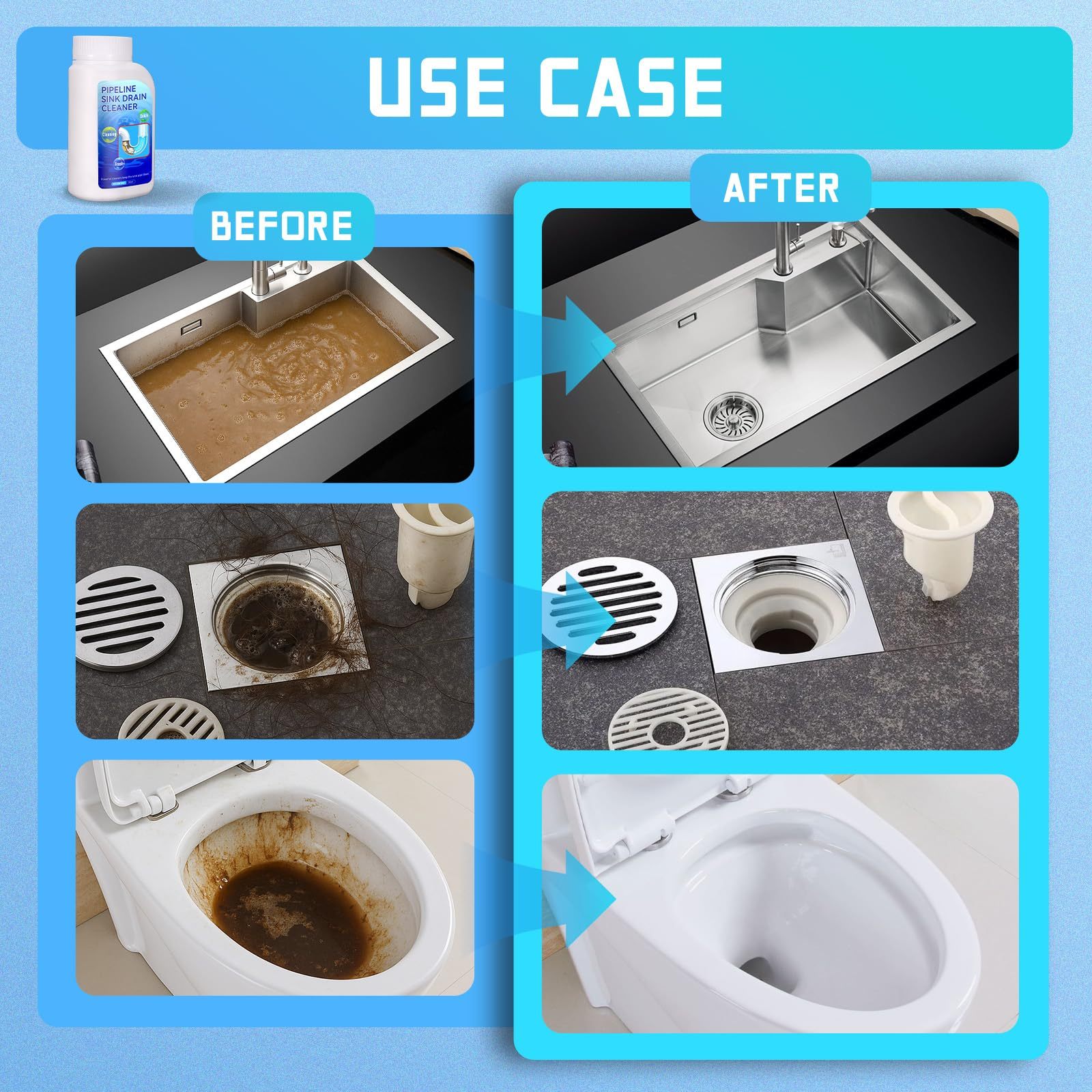 Powerful Drain Cleaner Agent