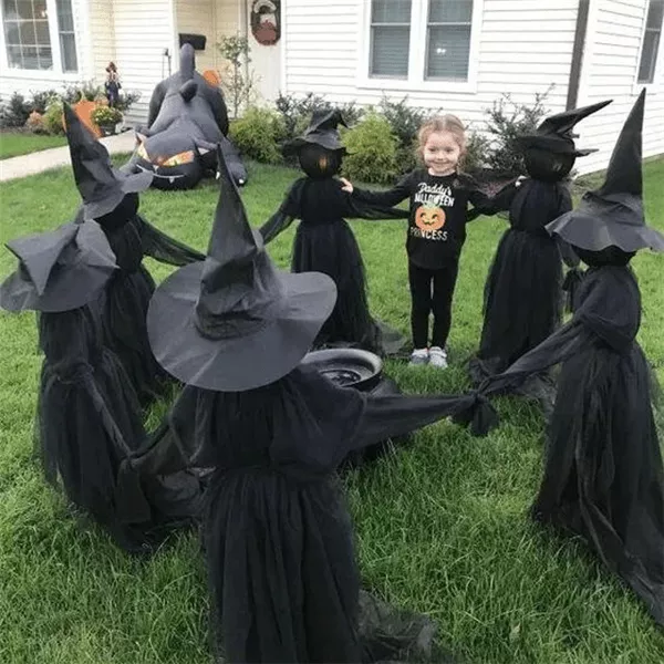 🔥HOT SALE 👻Happy Halloween👻Lighted Halloween Witch Decoration Set