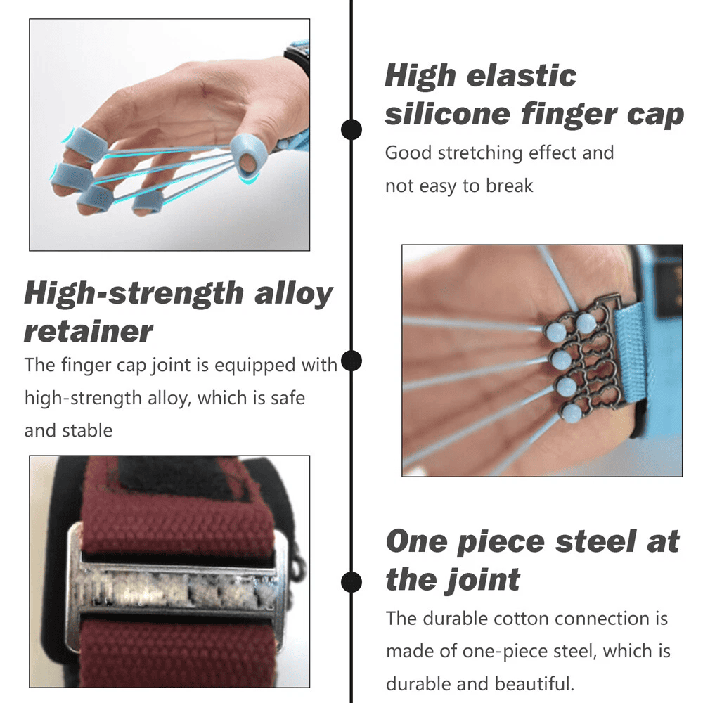 Finger flexion and extension trainer