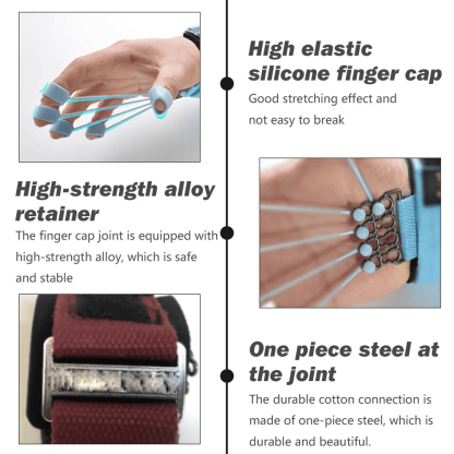 Finger flexion and extension trainer