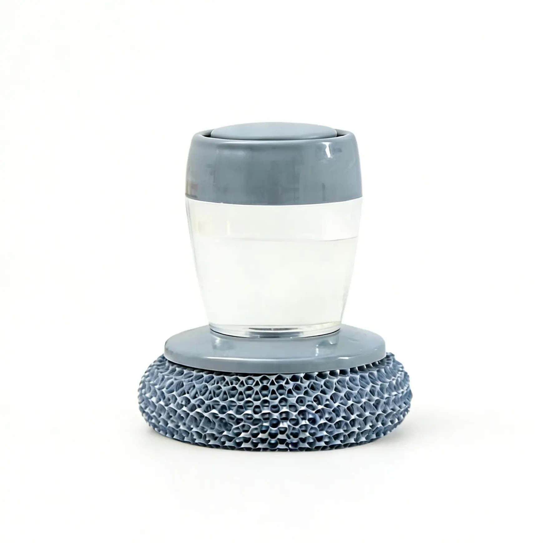 Automatic Liquid Filling Comfort Handle Soap Dispense Palm Brush for Kitchen Sink Pot Bowl Cleaning