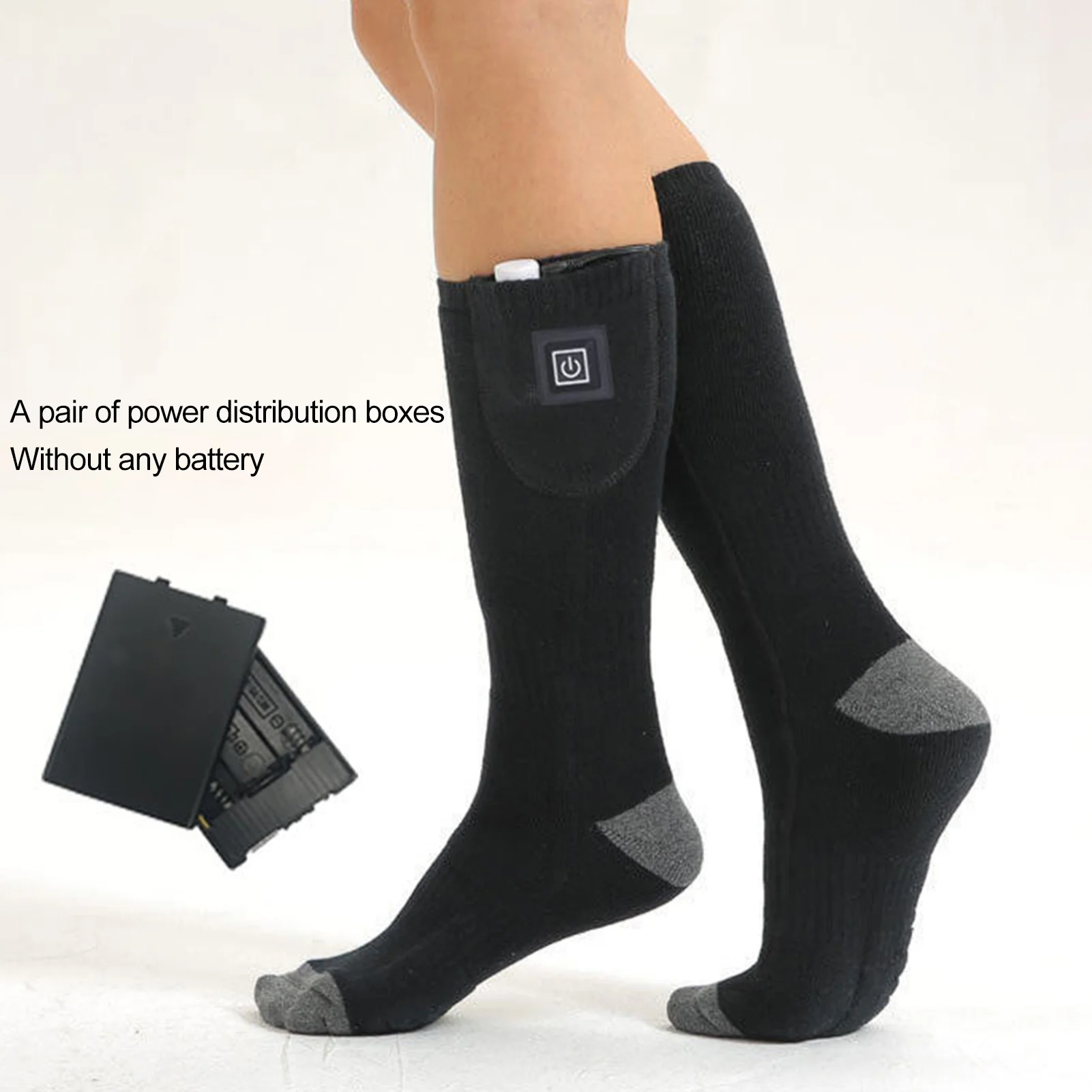 Electric foot heating socks
