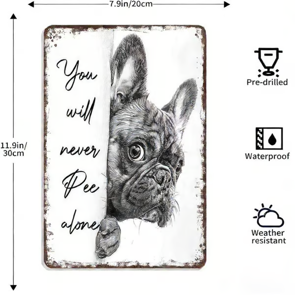 Vintage Black & White Cat Wall Art