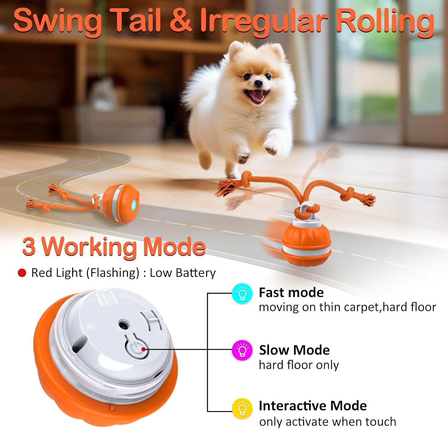 Dog interactive toy - rolling ball