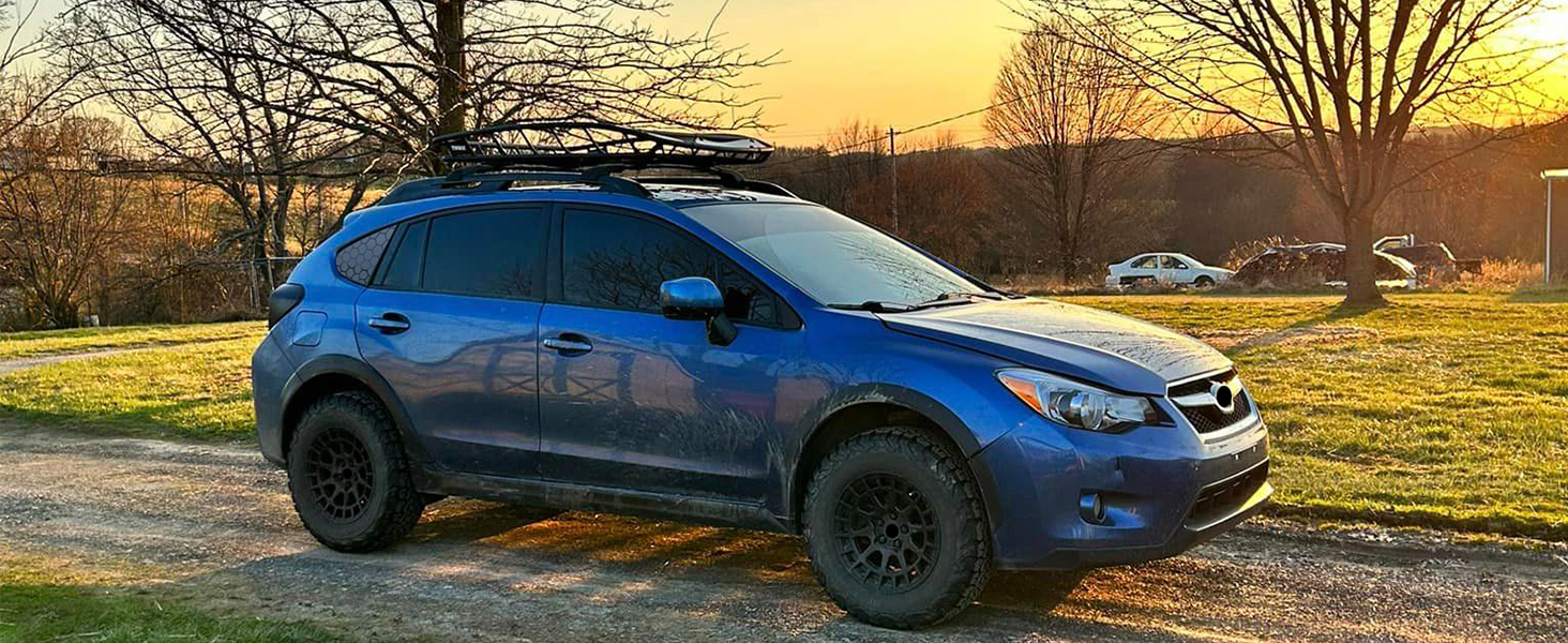fit for subaru crosstrek  rear side window decal matte black car window decal