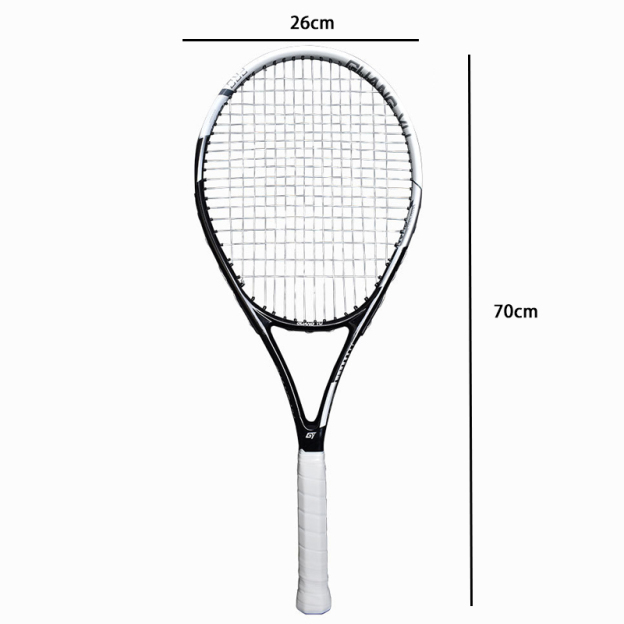 Giant bouncy tennis ball, tennis racket