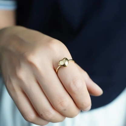 Custom-made luxury heart ring