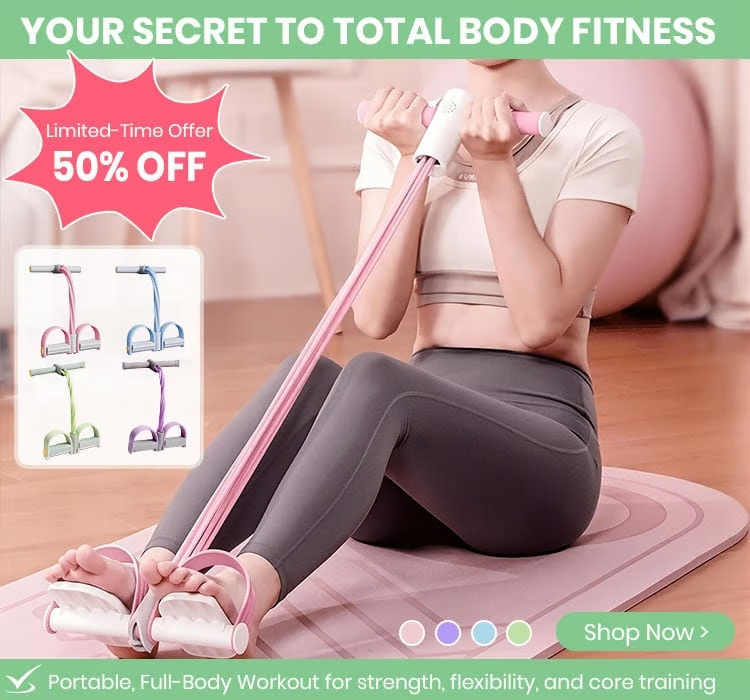 Abdominal exercise resistance band for sit-ups