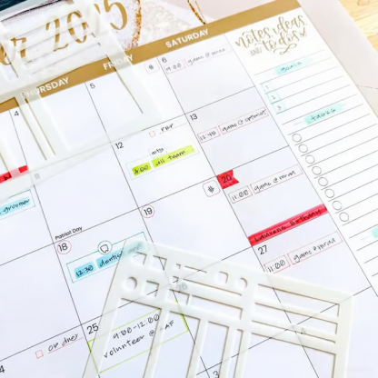 🔥Handmade Calendar Planning Template