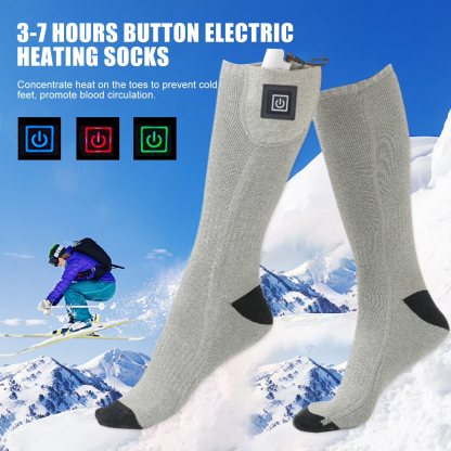 Electric foot heating socks