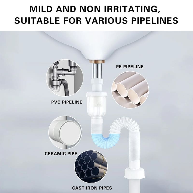 High-efficiency drain cleaner