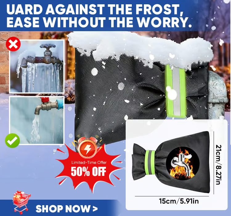 Outdoor faucet frost protection cover