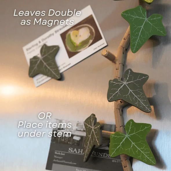 Ivy Fridge Magnet Magnetic Leaf Clip