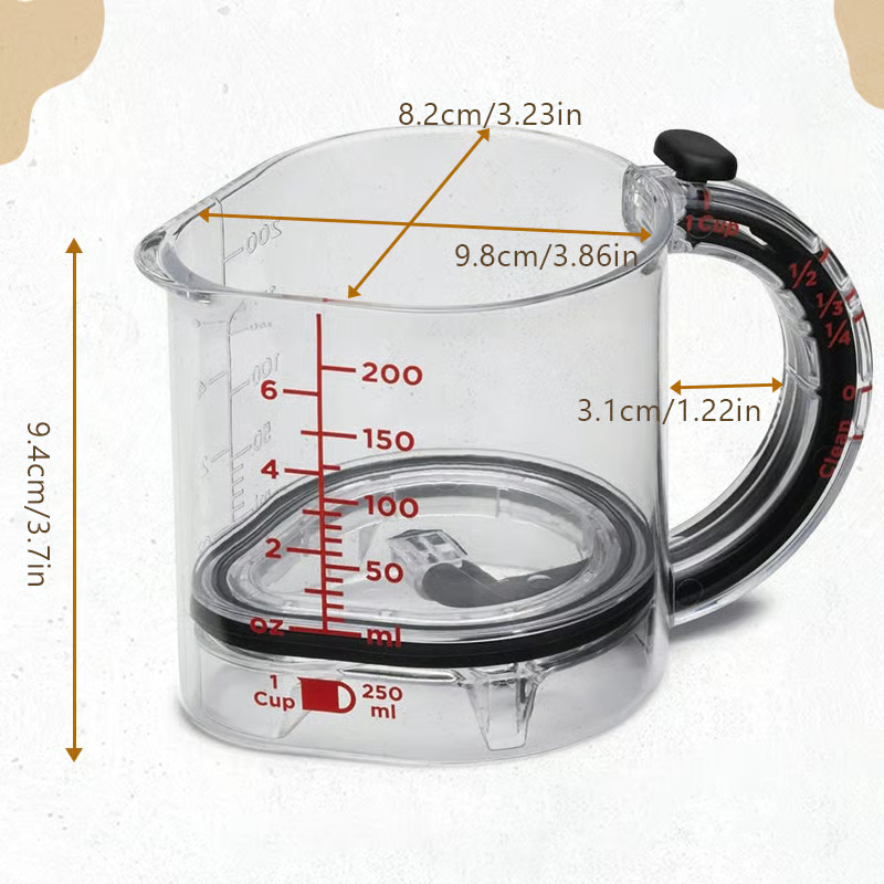 ✨4-in-1 Adjustable Measuring Cup