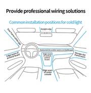3 meters 7 colors rbg car interior atmosphere lighting led strip neon led car lighting strips diy flexible el cold light line tube auto decoration details 6