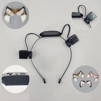 Rechargeable plush electric headband