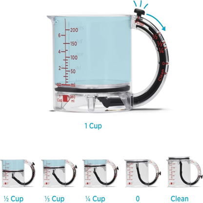 ✨4-in-1 Adjustable Measuring Cup