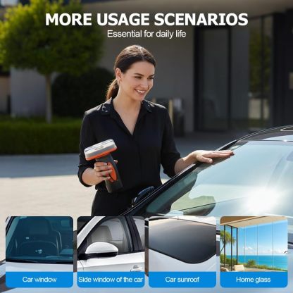 Car glass cleaning brush for removing oil film