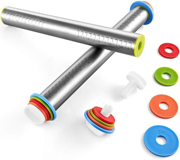 Stainless steel dough roller