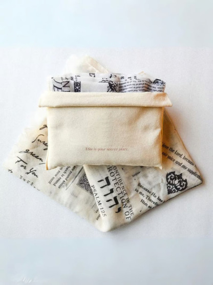 Handmade scripture shawl