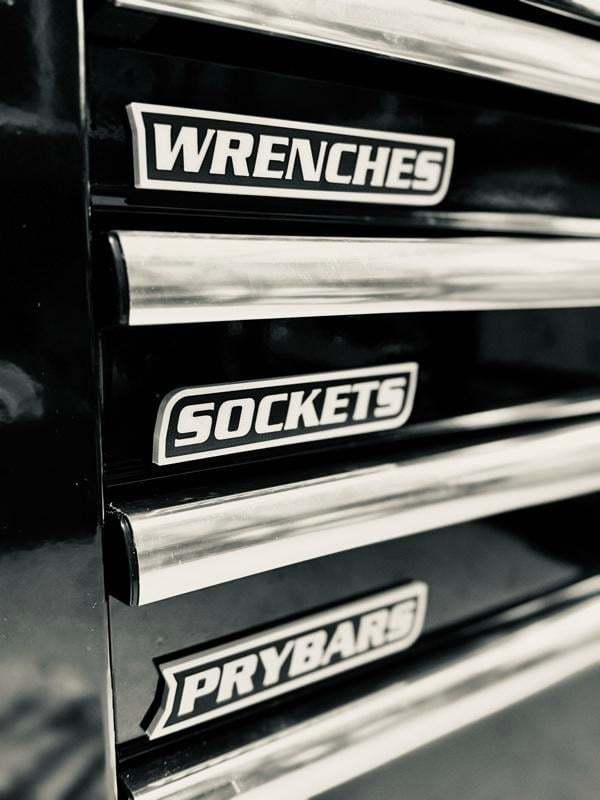 Custom Premium Magnetic Toolbox Labels for Tool Organization - 12 Pack of High Quality Magnets