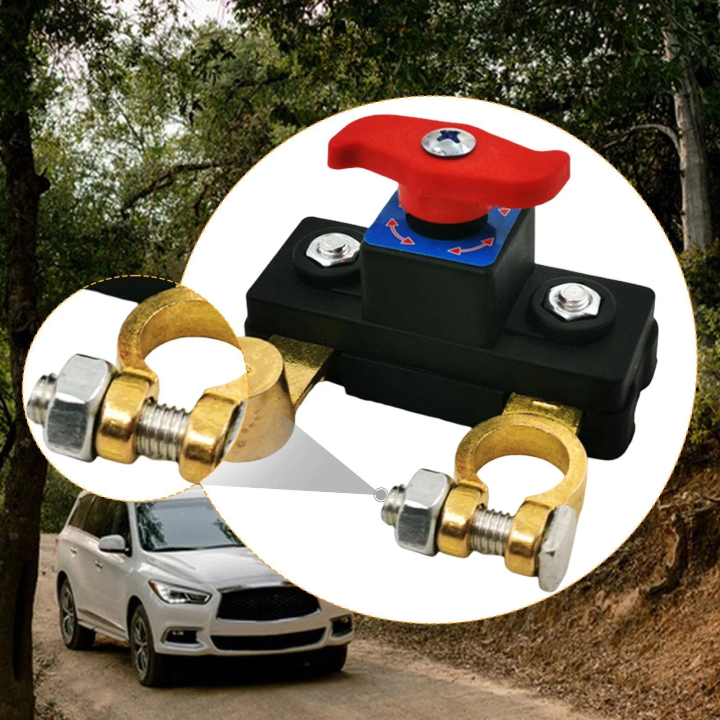 Automotive battery circuit breaker accessories