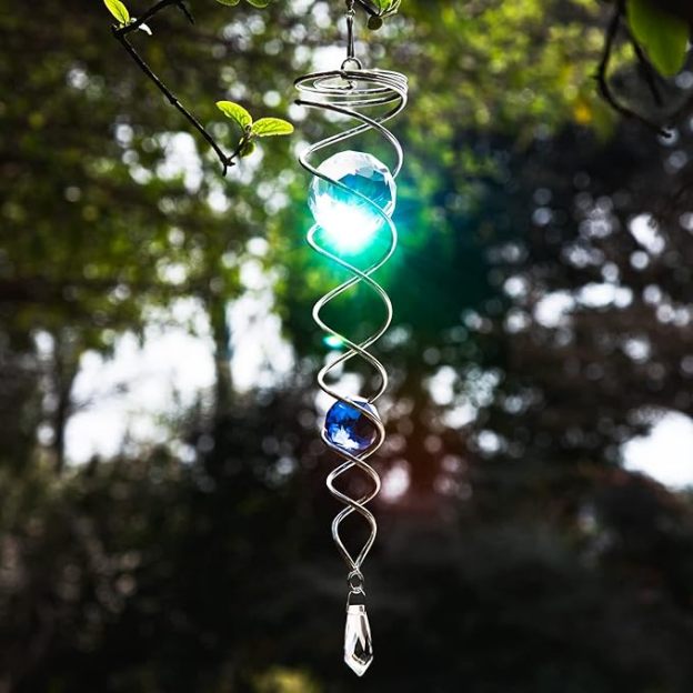 Rotating wind chime tail indoor and outdoor decoration