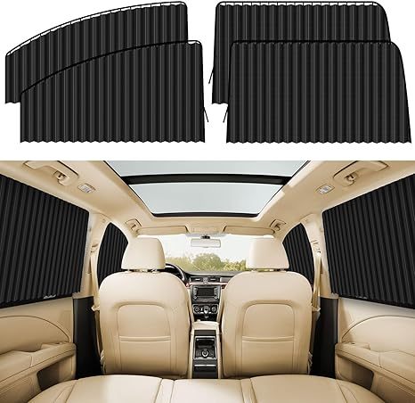 Sun Protection Magnetic Pull-Up Curtain Fabric for Car Use