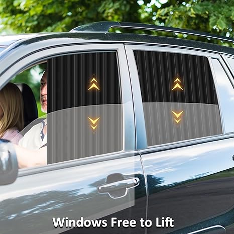 Sun Protection Magnetic Pull-Up Curtain Fabric for Car Use