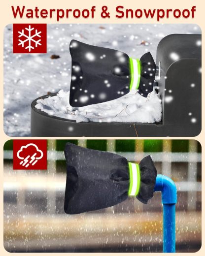 Outdoor faucet frost protection cover