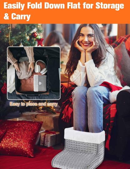 Heated pad for winter foot warmer