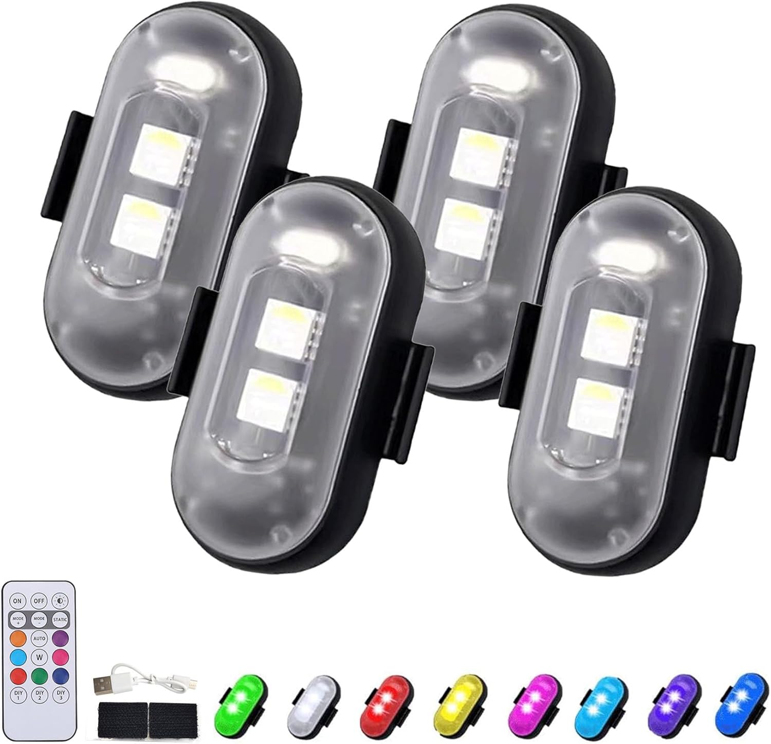 Wireless Remote Control Car LED Lights